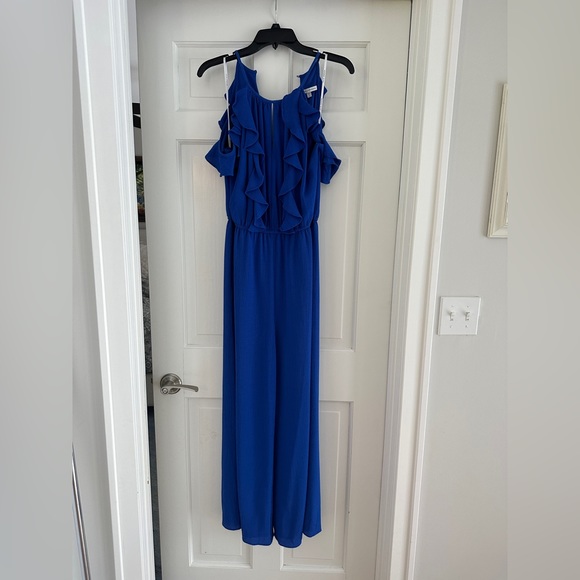 Julia Jordan Blue Jumpsuit - Picture 1 of 7